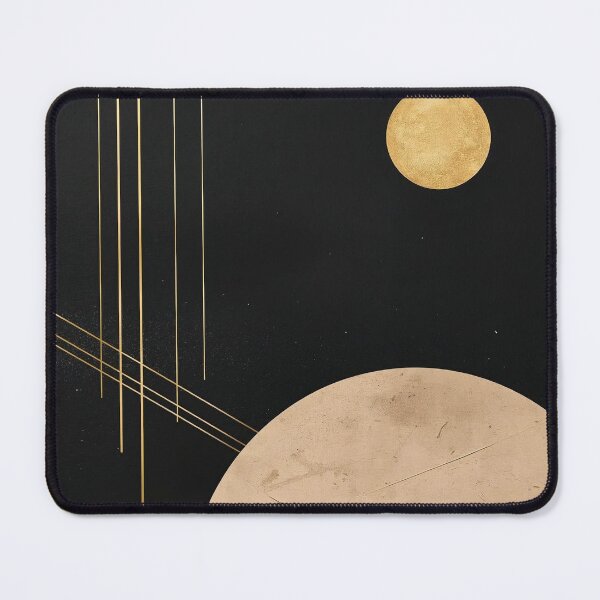 Item preview, Minimalist Golden Moon and Celestial Geometry designed and sold by Cozyartsss.