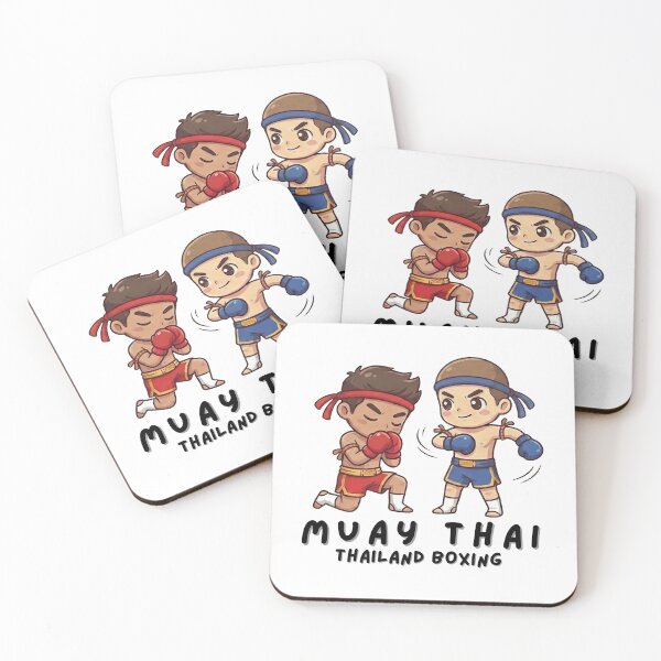Item preview, Chibi Muay Thai Fighters Illustration – Cute Thai Boxing Cartoon Art designed and sold by Beeform.