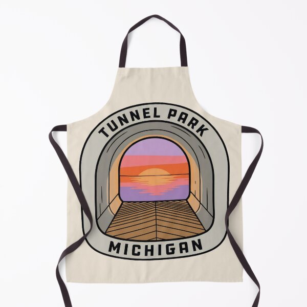 Item preview, Tunnel Park Michigan - Vintage Lake Michigan Sunset Design designed and sold by TheOldMittenIllustrated.