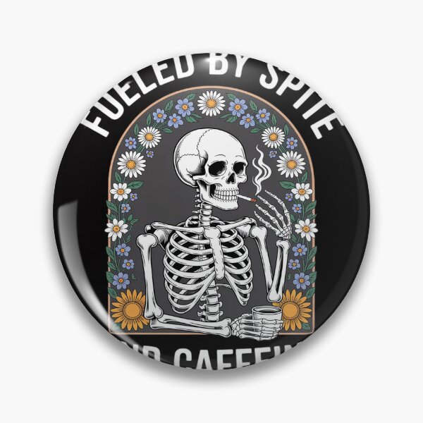 Item preview, Fueled By Spite And Caffeine Skeleton Halloween designed and sold by gerardostokes.