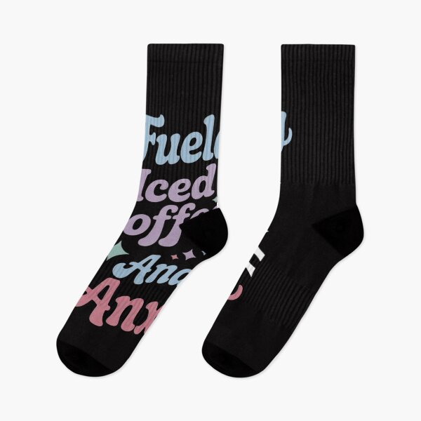 Item preview, Fueled By Iced Coffee And Anxiety For Coffee Lover 2 Side designed and sold by gerardostokes.