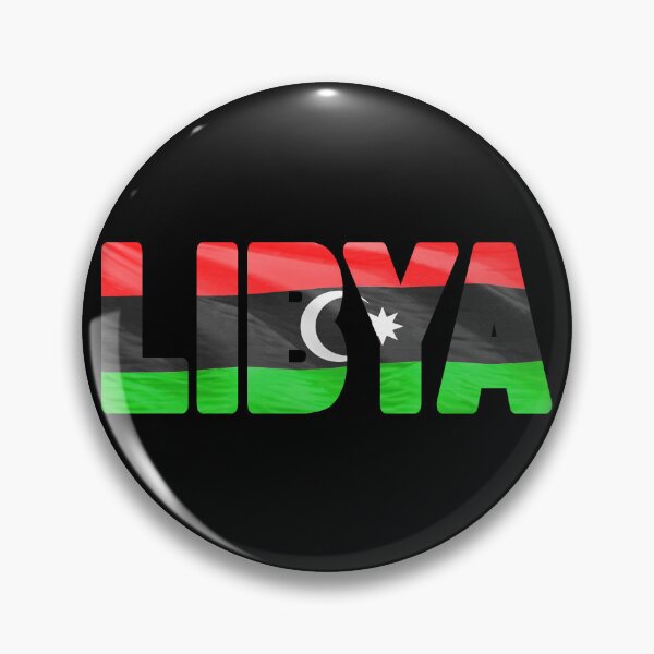 Item preview, LIBYA - Flag Flying in Wind cut to Letters Souvenir Sticker Shirt designed and sold by Adam Gormley.