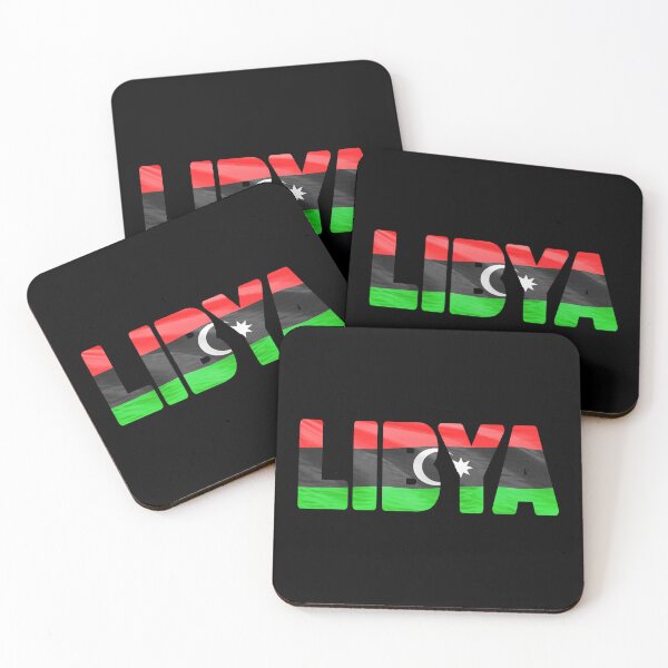 Item preview, LIBYA - Flag Flying in Wind cut to Letters Souvenir Sticker Shirt designed and sold by Adam Gormley.