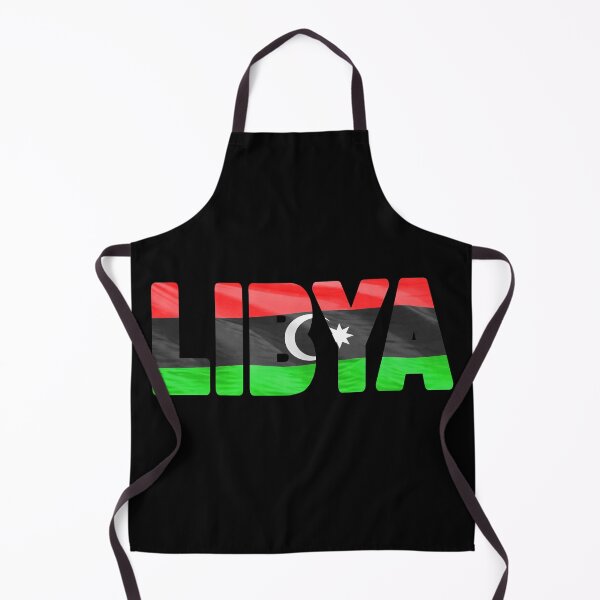 Item preview, LIBYA - Flag Flying in Wind cut to Letters Souvenir Sticker Shirt designed and sold by Adam Gormley.