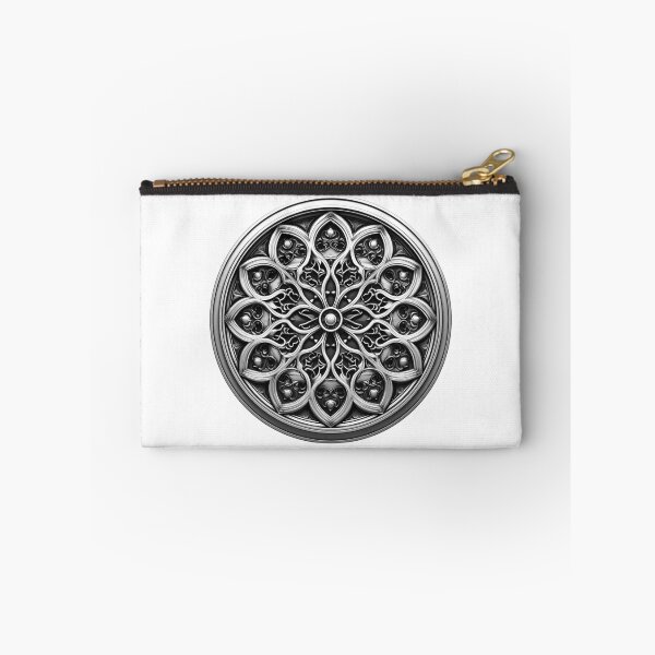 Item preview, Gothic Rose Window | Medieval Cathedral Mandala | Intricate Gothic Architecture Design designed and sold by inkoutninja.