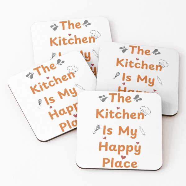 Item preview, The Kitchen Is My Happy Place – Cute Cooking Quote Design designed and sold by RanoStore.