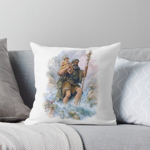 Item preview, Saint Christopher Crossing River designed and sold by Oldetimemercan.