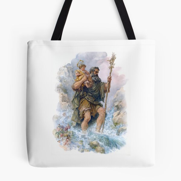 Item preview, Saint Christopher Crossing River designed and sold by Oldetimemercan.