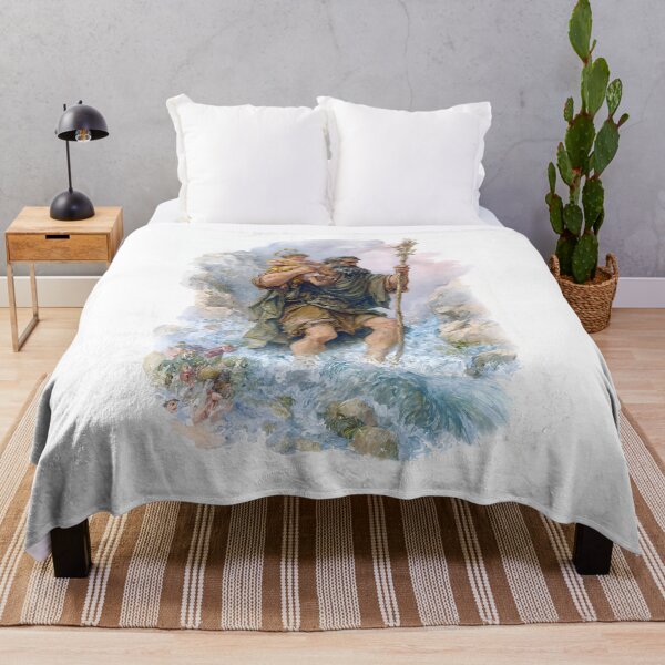 Item preview, Saint Christopher Crossing River designed and sold by Oldetimemercan.