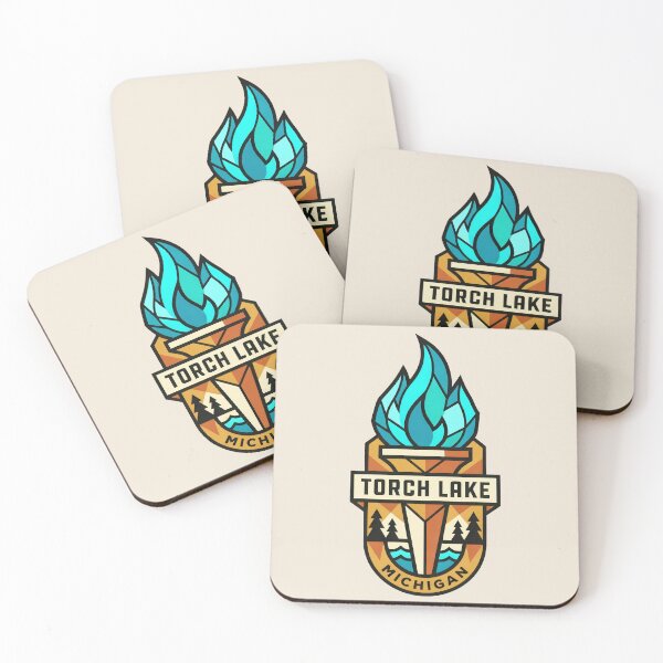 Item preview, Torch Lake Michigan - Vintage Design designed and sold by TheOldMittenIllustrated.