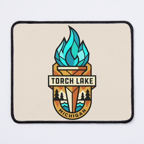 Item preview, Torch Lake Michigan - Vintage Design designed and sold by TheOldMittenIllustrated.