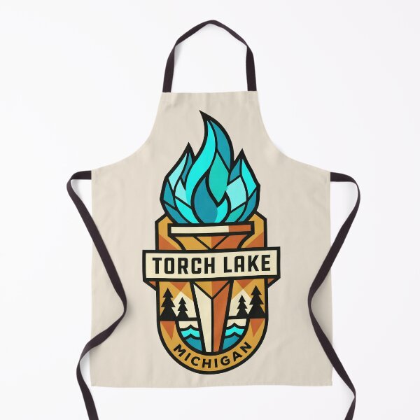 Item preview, Torch Lake Michigan - Vintage Design designed and sold by TheOldMittenIllustrated.