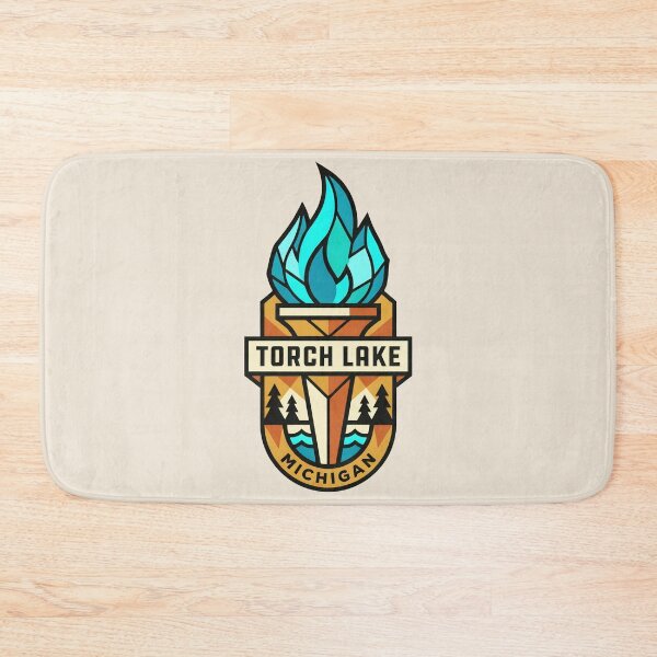 Item preview, Torch Lake Michigan - Vintage Design designed and sold by TheOldMittenIllustrated.