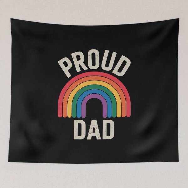 Item preview, LGBTQ Proud Dad Gay Pride LGBT Ally Rainbow Father's Day designed and sold by IdunayaStore.