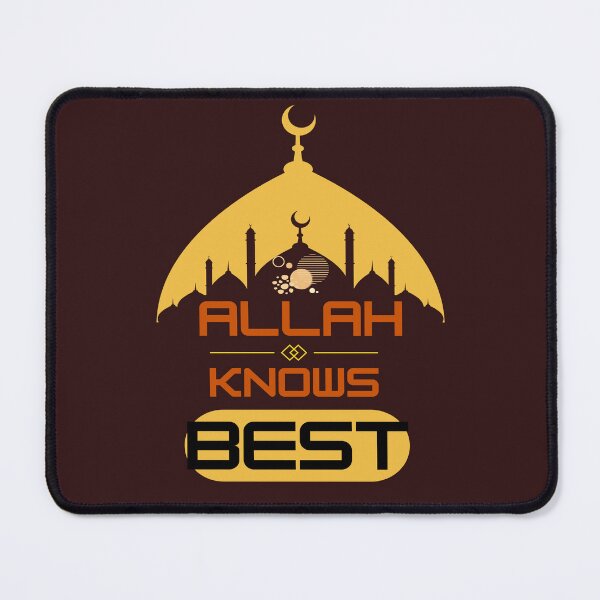 Item preview, Allah Knows Best – Islamic Faith Quote Art designed and sold by Innovate Light Art.