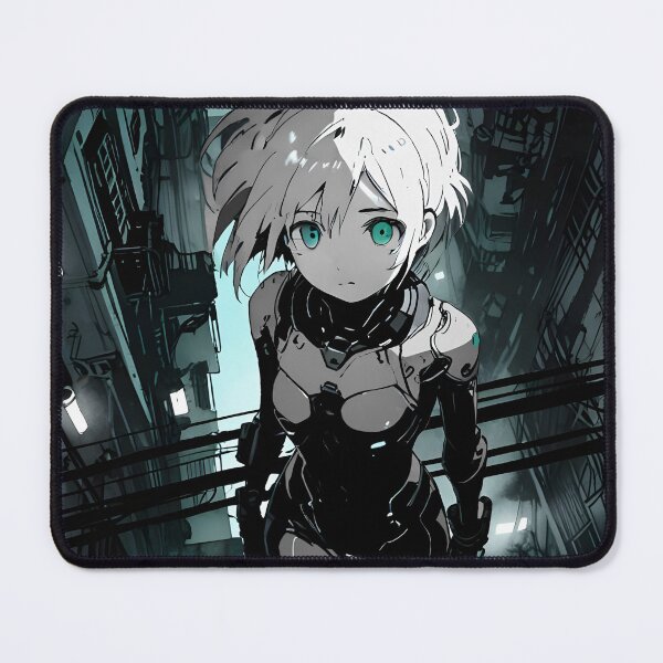 Item preview, ECHO: Monochrome Urban Chasm Tactical Descent | Cute Cyberpunk Anime Girl designed and sold by Sytrics.