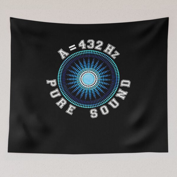 Item preview, 432Hz Pure Sound Music Frequency 432 Hertz Tuning Mandala Round Badge Black designed and sold by MonicaMoreno32.