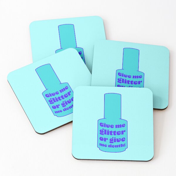 Item preview, Give Me Glitter Or Give Me Death - Turquoise designed and sold by sillyjess.