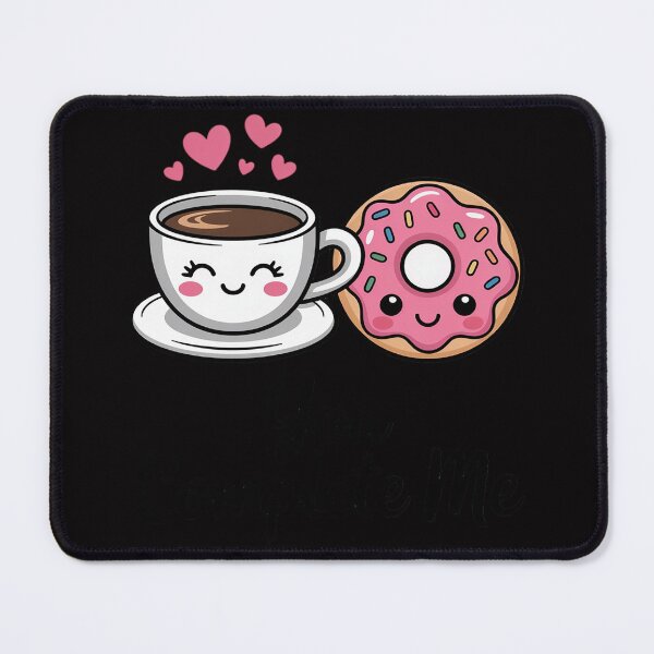 Item preview, Cute Kawaii Donut & Coffee - YOU COMPLETE ME designed and sold by jewellmeyers.