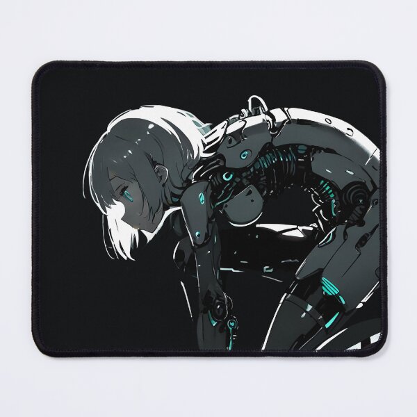 Item preview, ECHO: Monochrome Dark Stealth Rooftop Infiltration | Cute Cyberpunk Anime Girl designed and sold by Sytrics.