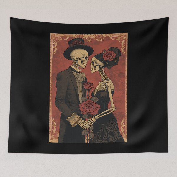 Item preview, Skeletal Couple Romantic Gothic Valentine designed and sold by uldszunamql63.