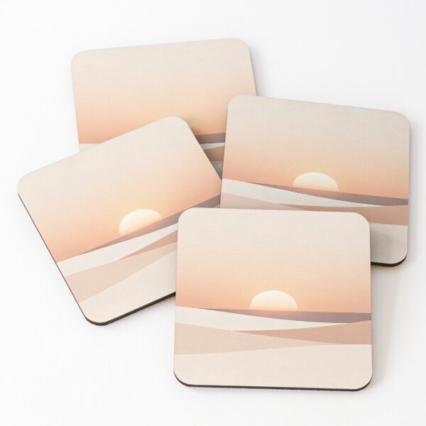 Item preview, Desert Light – Minimalist Landscape at Sunset designed and sold by Cristhian Almanza.
