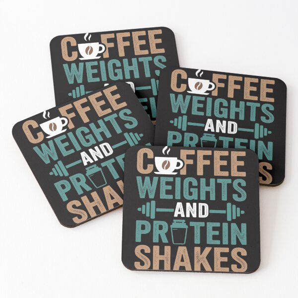 Item preview, Coffee Weights And Protein Shakes Weightlifting Workout designed and sold by jewellmeyers.