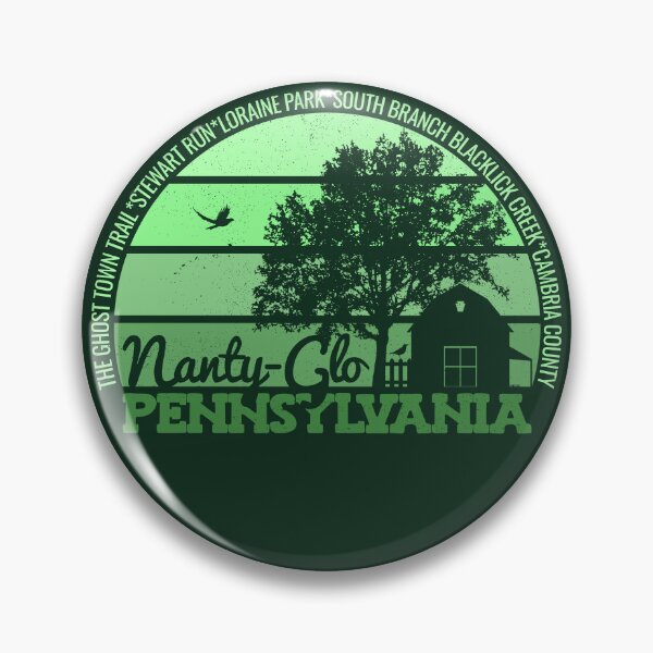 Item preview, Nanty-Glo Pennsylvania Sunset Retro Vintage Local Pride Logo designed and sold by CRHPOD20.