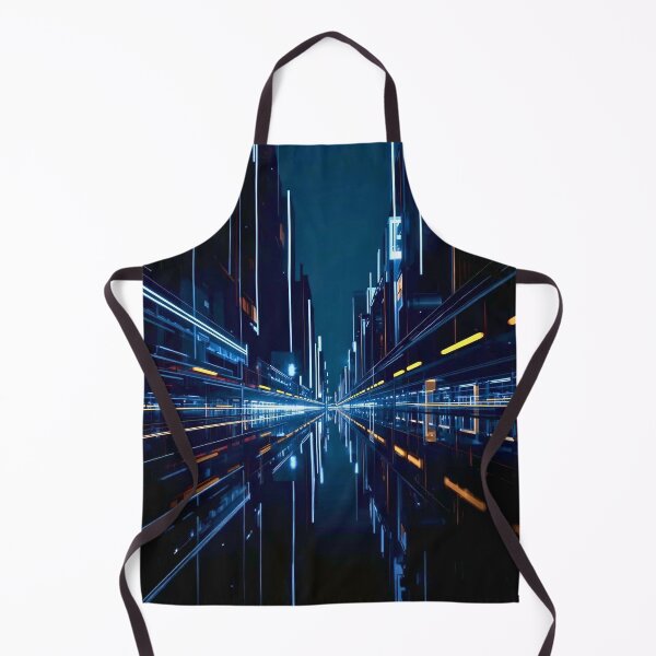 Item preview, Cyberpunk Neon Cityscape Speed of Light designed and sold by Cozyartsss.