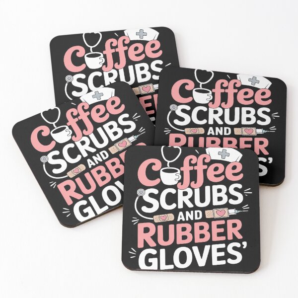 Item preview, Coffee Scrubs And Rubber Gloves Nurse Gift designed and sold by joedavila.