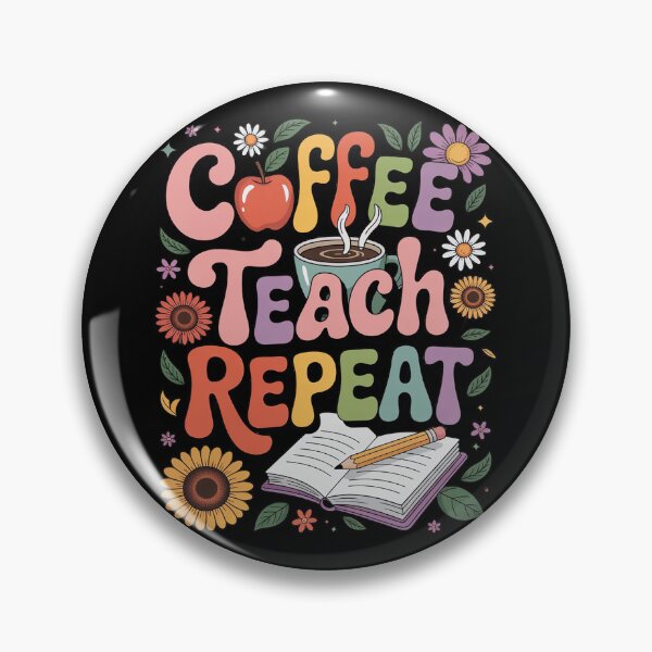 Item preview, Coffee Teach Repeat Teacher designed and sold by joedavila.