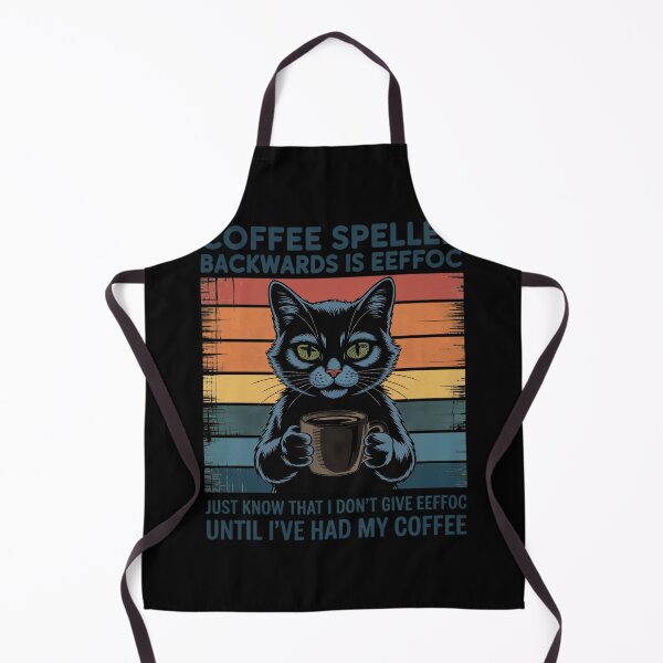 Item preview, Coffee Spelled Backwards Is Eeffoc Cat Drinking designed and sold by joedavila.