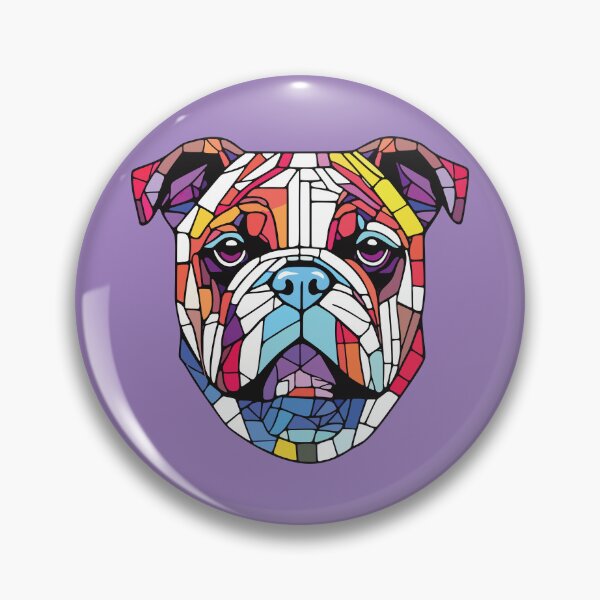 Item preview, Prism Animal Bulldog mosaic designed and sold by designmari.