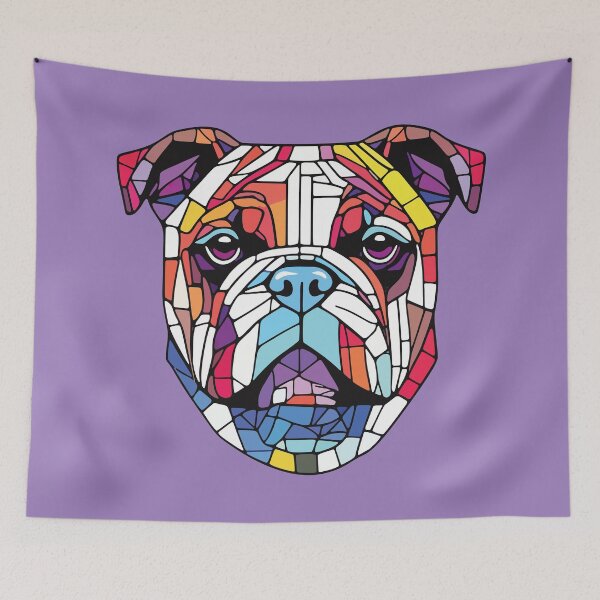 Item preview, Prism Animal Bulldog mosaic designed and sold by designmari.