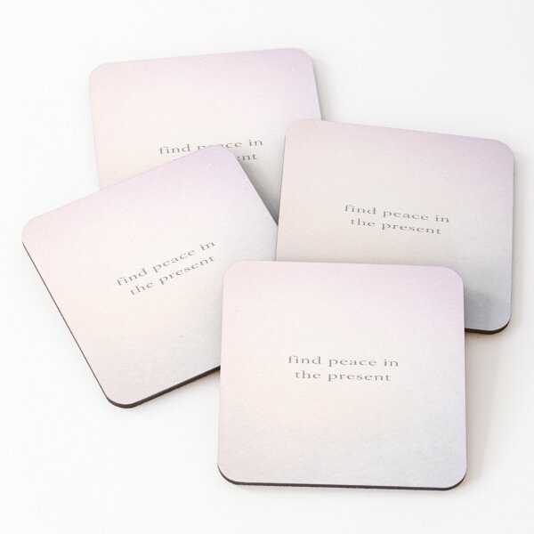 Item preview, Present Peace – Minimalist Quote with Pastel Gradient designed and sold by Cristhian Almanza.