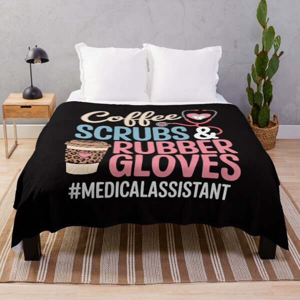 Item preview, Coffee Scrubs And Rubber Gloves Medical Assistant designed and sold by jewellmeyers.