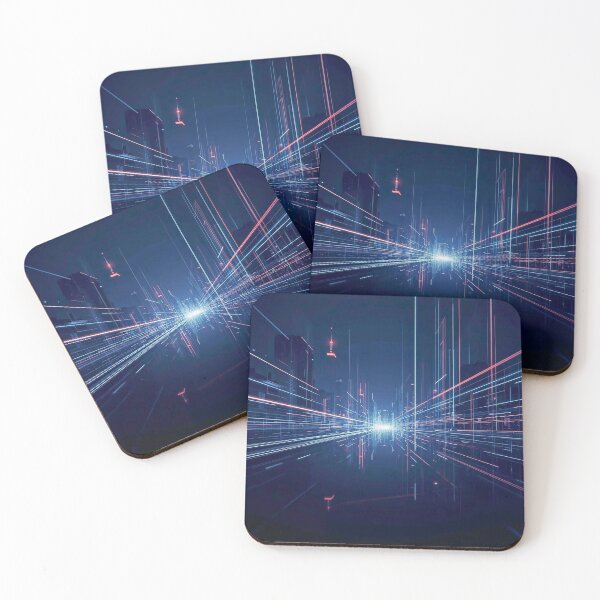 Item preview, Cyberpunk Digital Horizon and Neon Data Streams designed and sold by Cozyartsss.