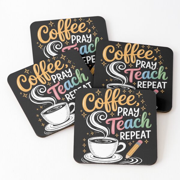Item preview, Coffee Pray Teach Repeat designed and sold by joedavila.