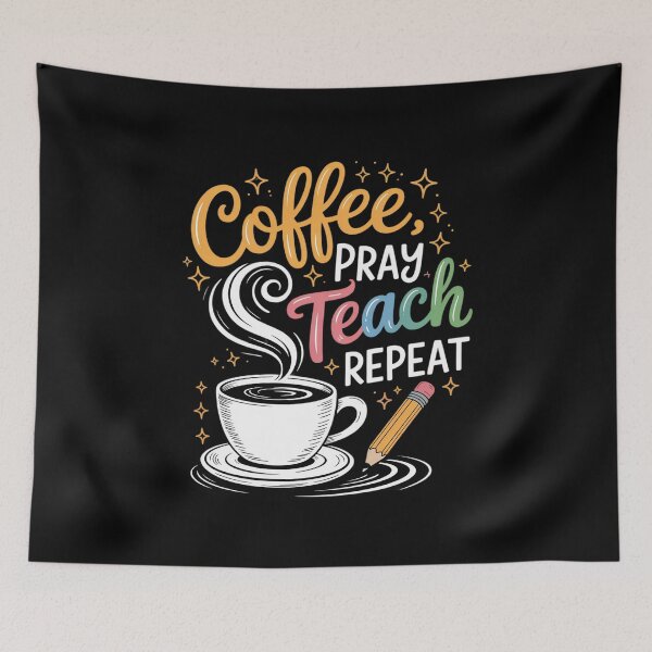 Item preview, Coffee Pray Teach Repeat designed and sold by joedavila.