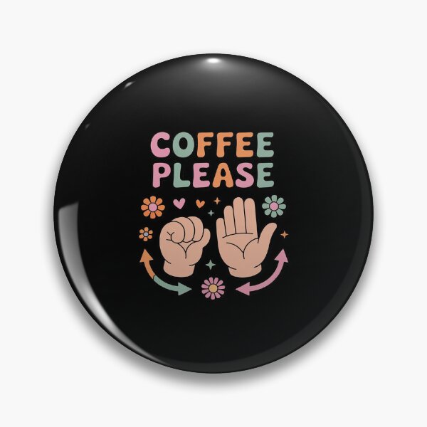 Item preview, Coffee Please American Sign Language ASL Teacher designed and sold by joedavila.