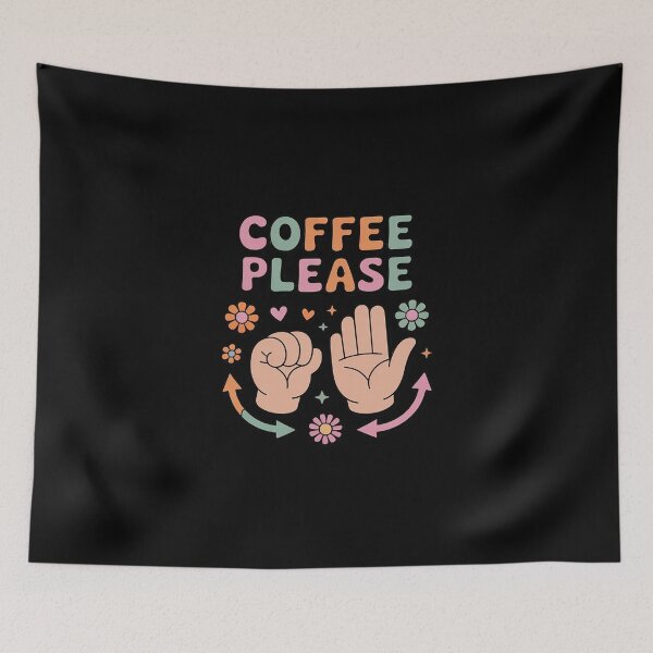 Item preview, Coffee Please American Sign Language ASL Teacher designed and sold by joedavila.