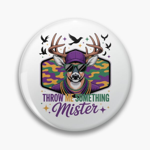 Item preview, Mardi Gras Deer Throw Me Something Mister designed and sold by JonathalIngham.