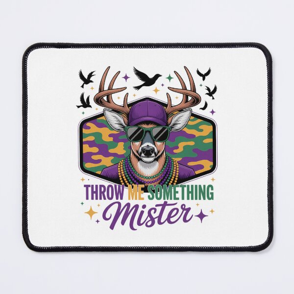 Item preview, Mardi Gras Deer Throw Me Something Mister designed and sold by JonathalIngham.