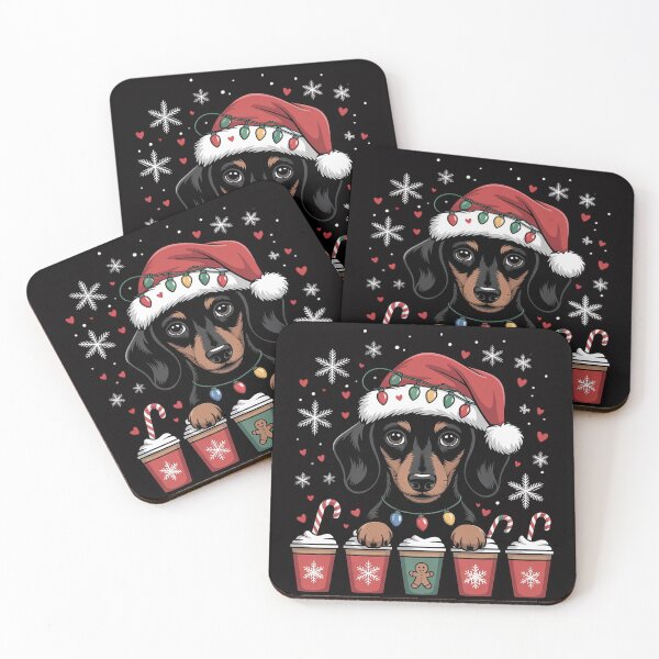 Item preview, Coffee Latte Christmas Christmas Coffee and Dachshund designed and sold by jewellmeyers.