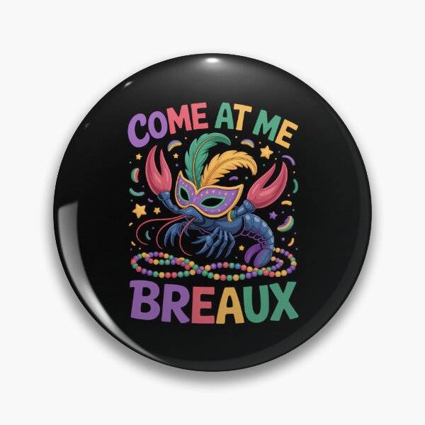 Item preview, Mardi Gras Come at Me Breaux Crawfish Beads Funny Mardi Gras Carnival designed and sold by JonathalIngham.