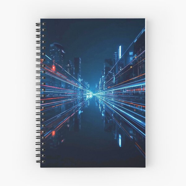 Item preview, Quantum Velocity and Neon Data Stream Abstract designed and sold by Cozyartsss.