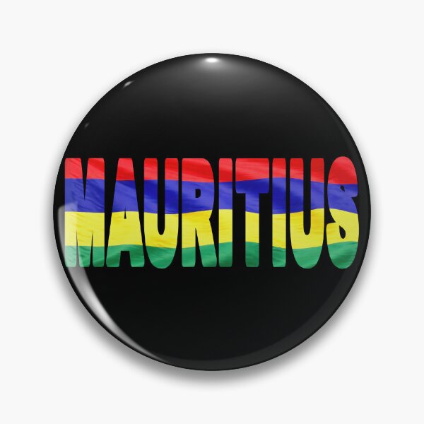 Item preview, MAURITIUS - Flag Flying in Wind cut to Letters Souvenir Sticker Shirt designed and sold by Adam Gormley.