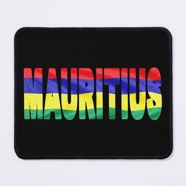 Item preview, MAURITIUS - Flag Flying in Wind cut to Letters Souvenir Sticker Shirt designed and sold by Adam Gormley.