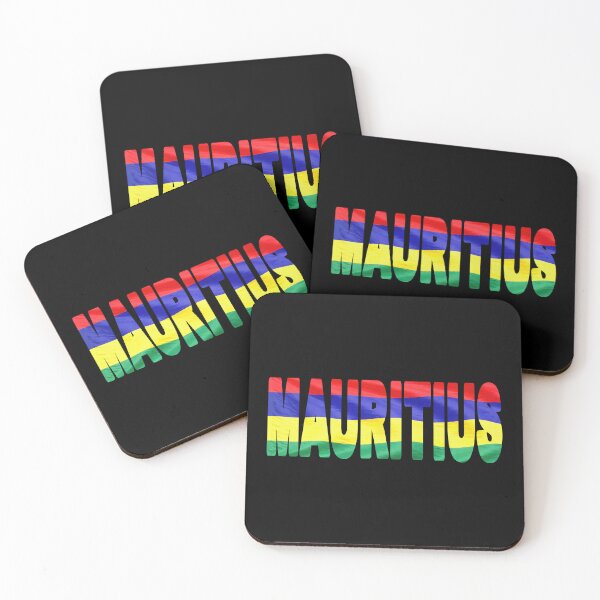 Item preview, MAURITIUS - Flag Flying in Wind cut to Letters Souvenir Sticker Shirt designed and sold by Adam Gormley.