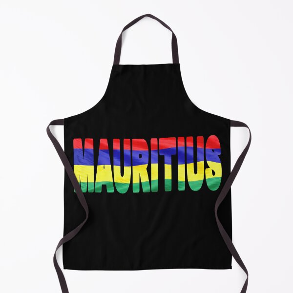 Item preview, MAURITIUS - Flag Flying in Wind cut to Letters Souvenir Sticker Shirt designed and sold by Adam Gormley.